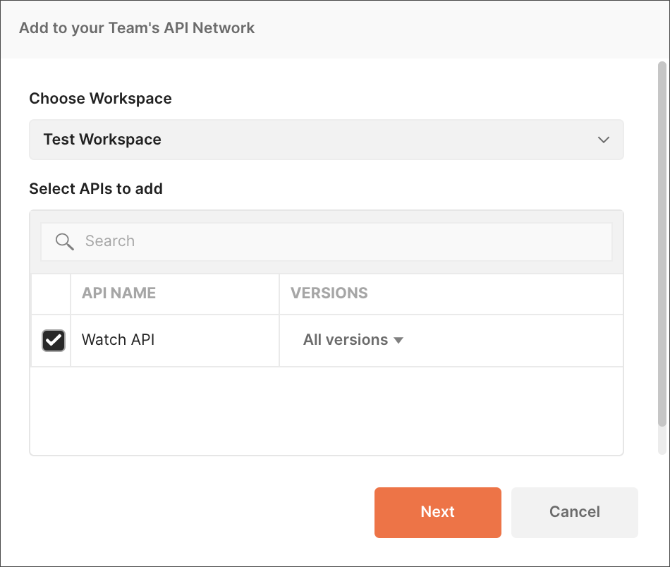 Add API Modal