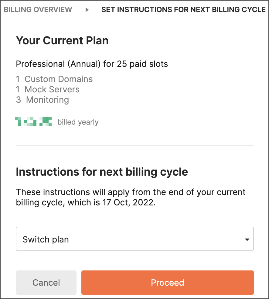 Set instructions for next cycle