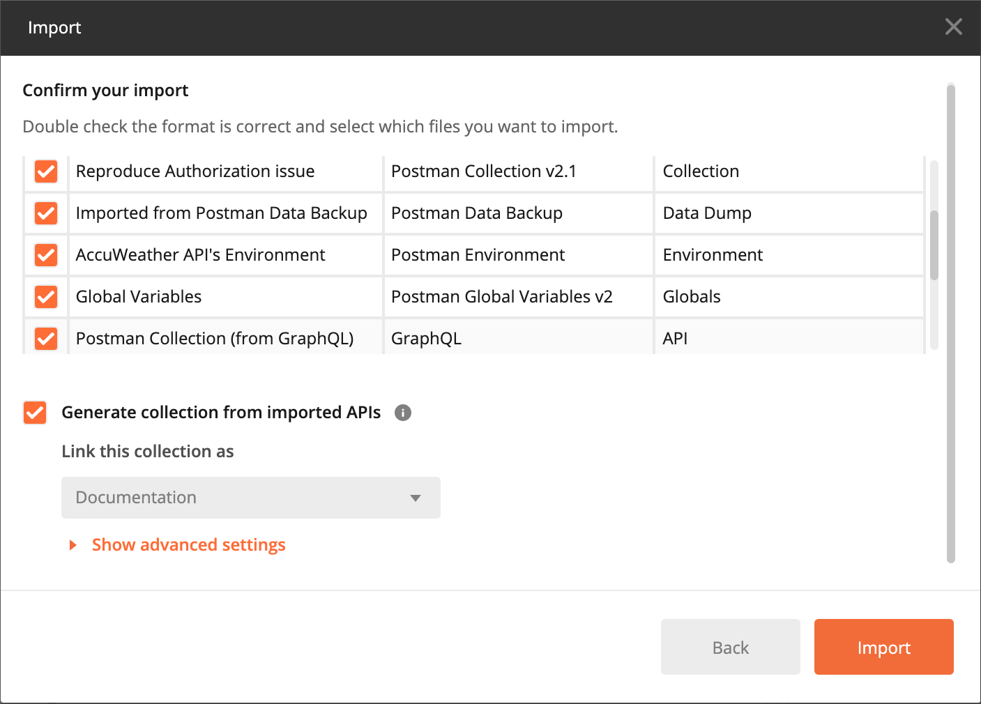 Confirm github import