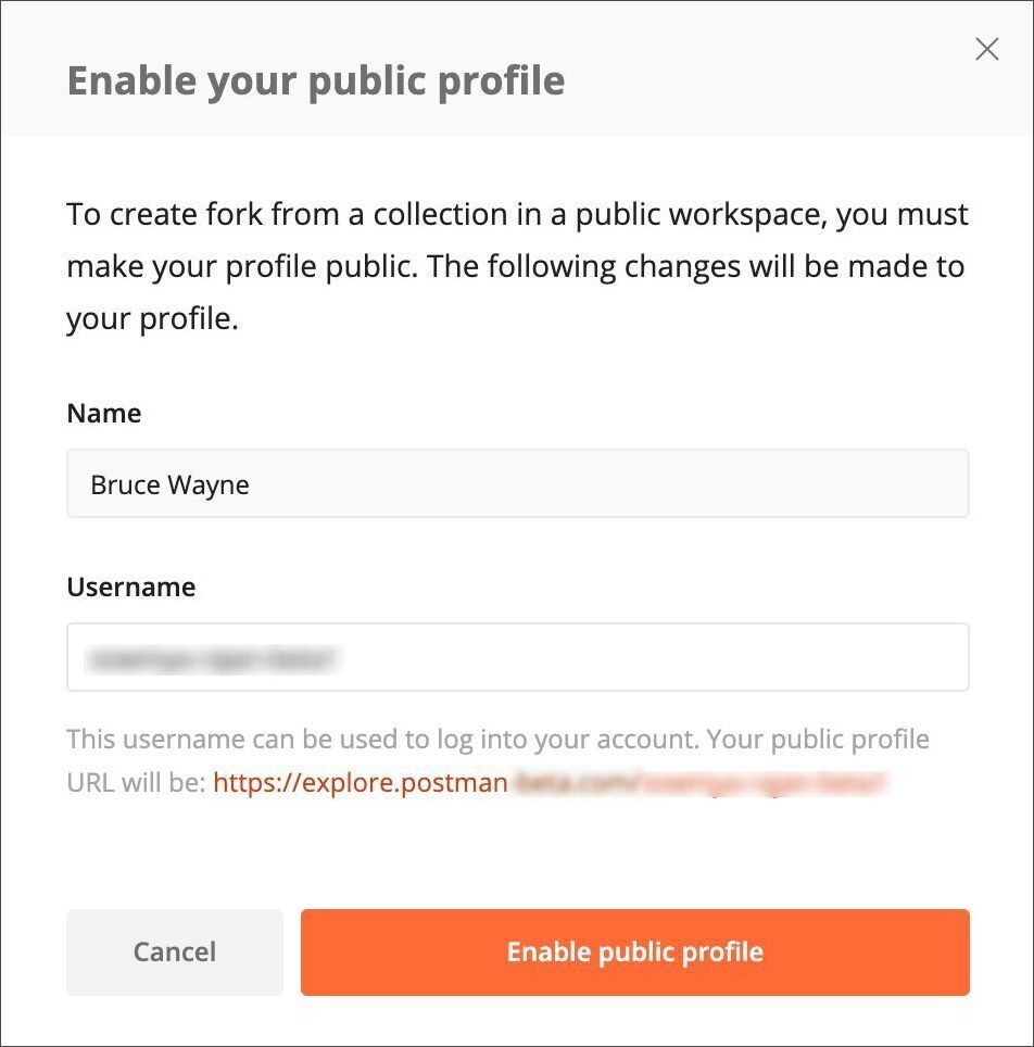 Enable public profile