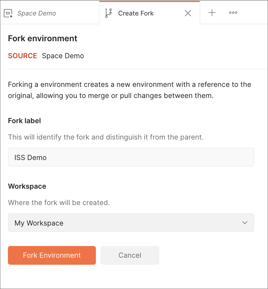 Fork Label Environment