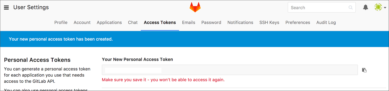 gitlab token