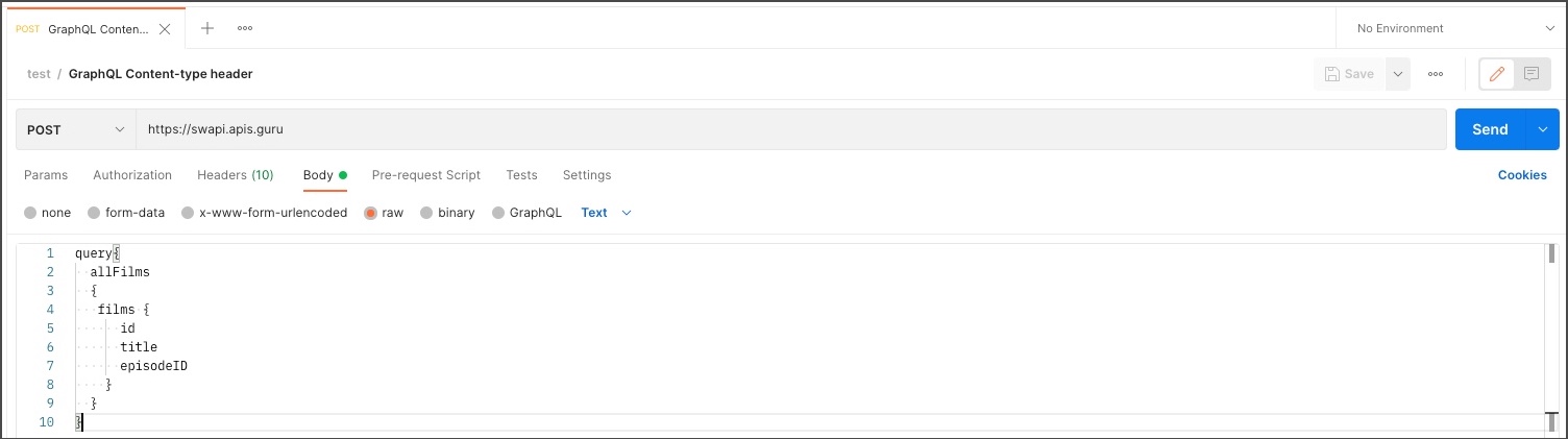 graphql query postman
