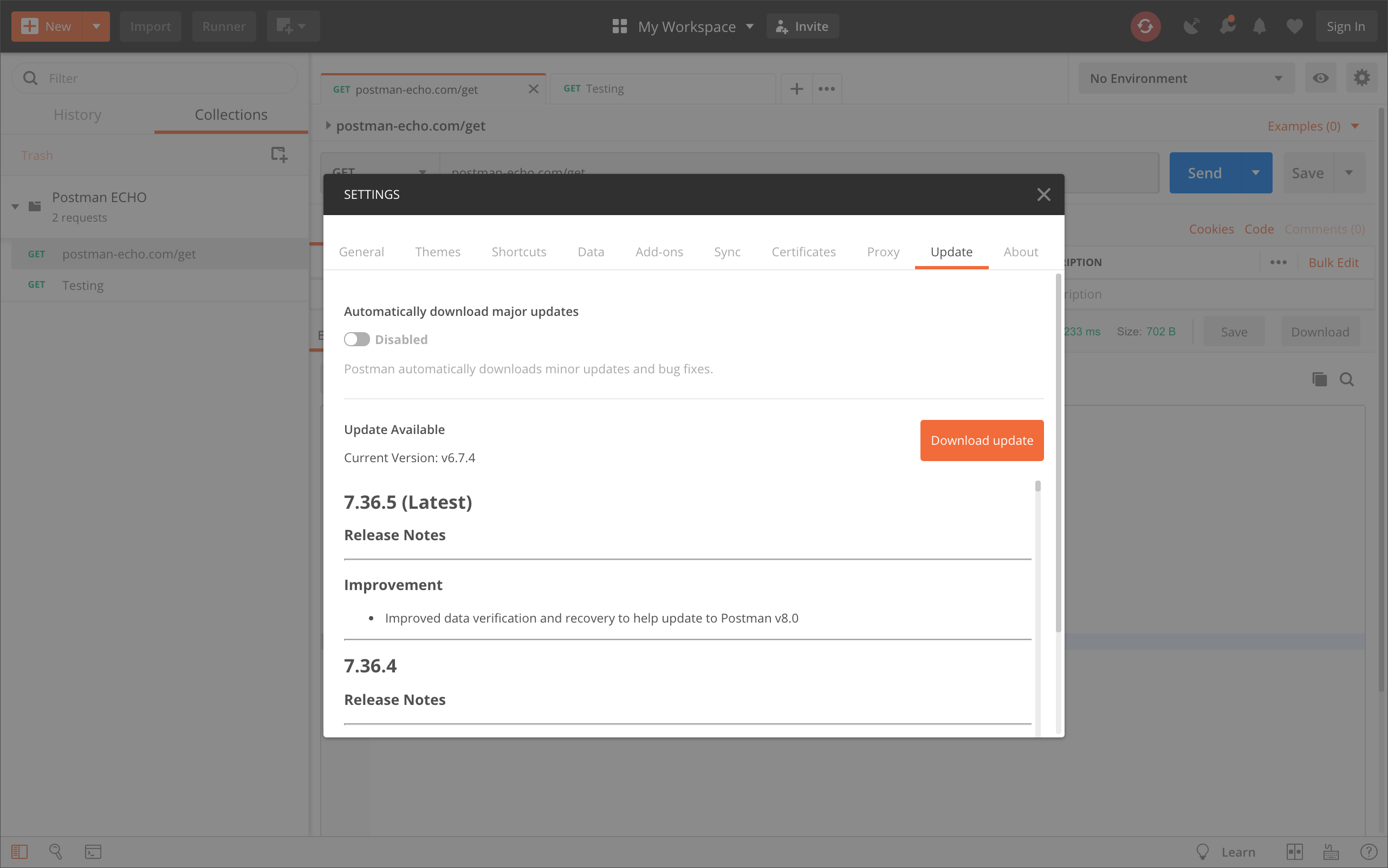 Migrate v6 to v7.35.6