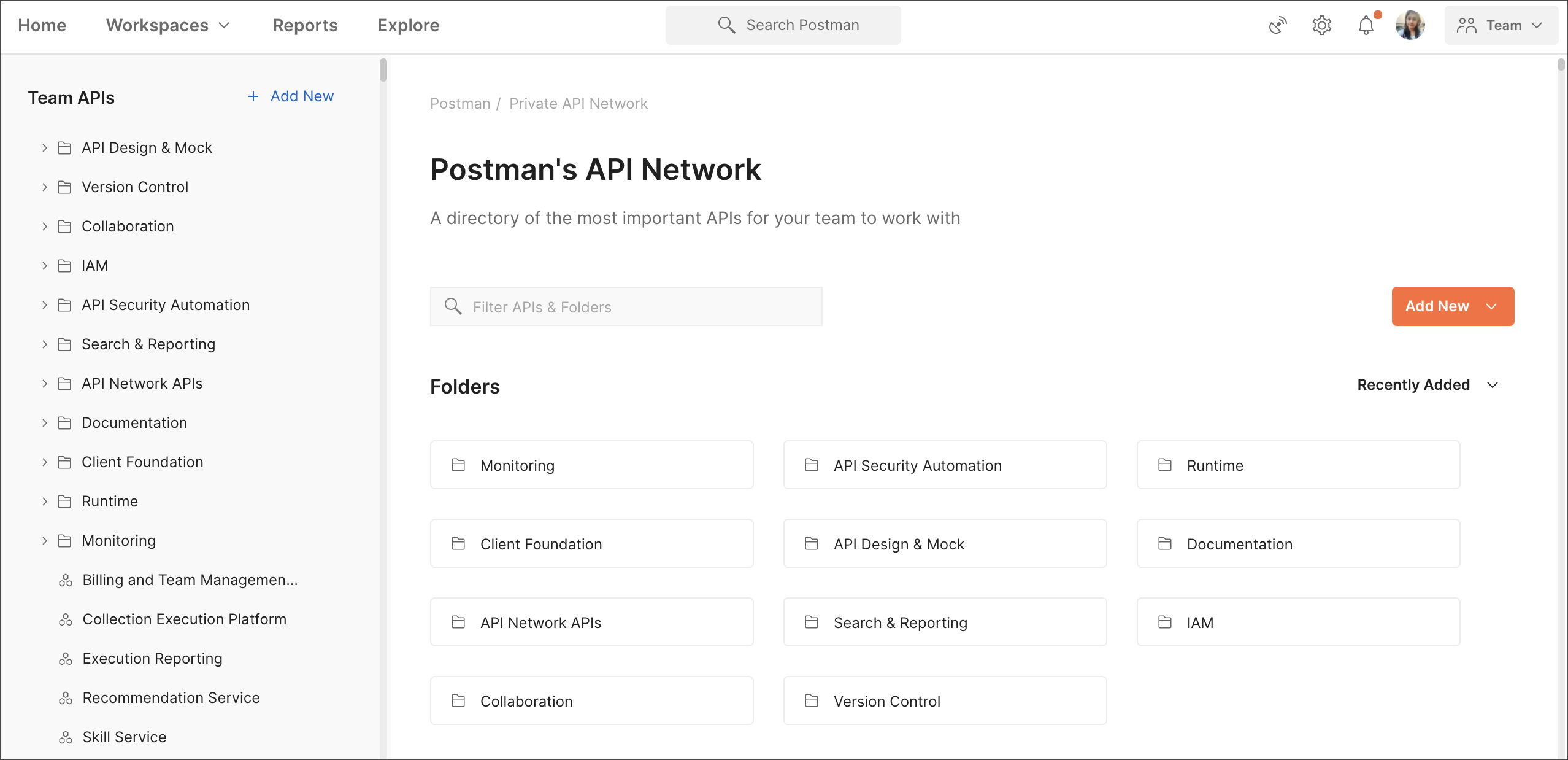 Private API Network