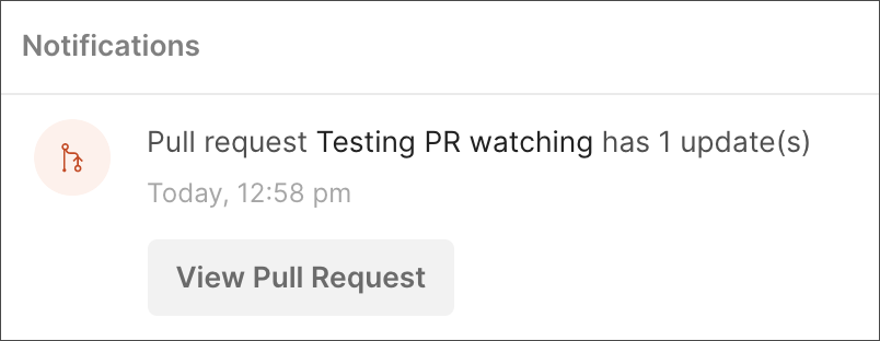 Notification Pull Request Watching