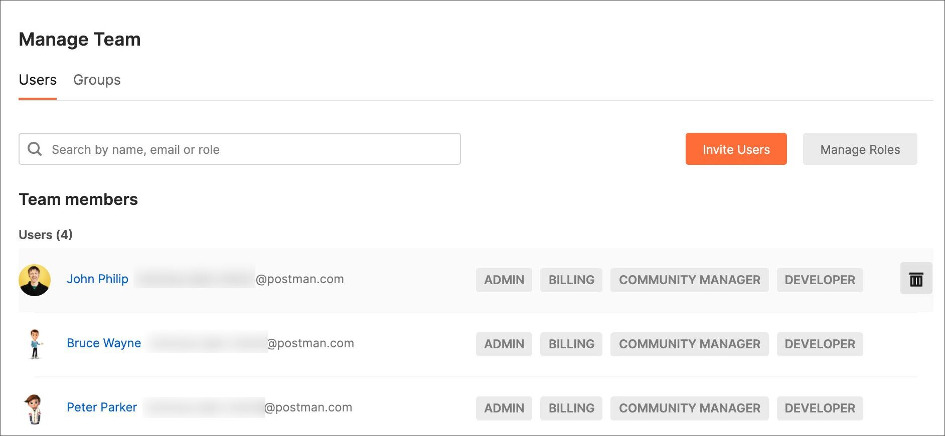 Remove team members for a public workspace