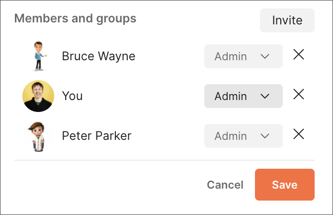 Remove members for a public workspace from overview