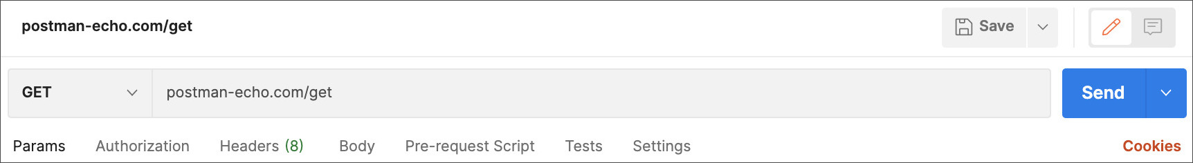 Save request modal