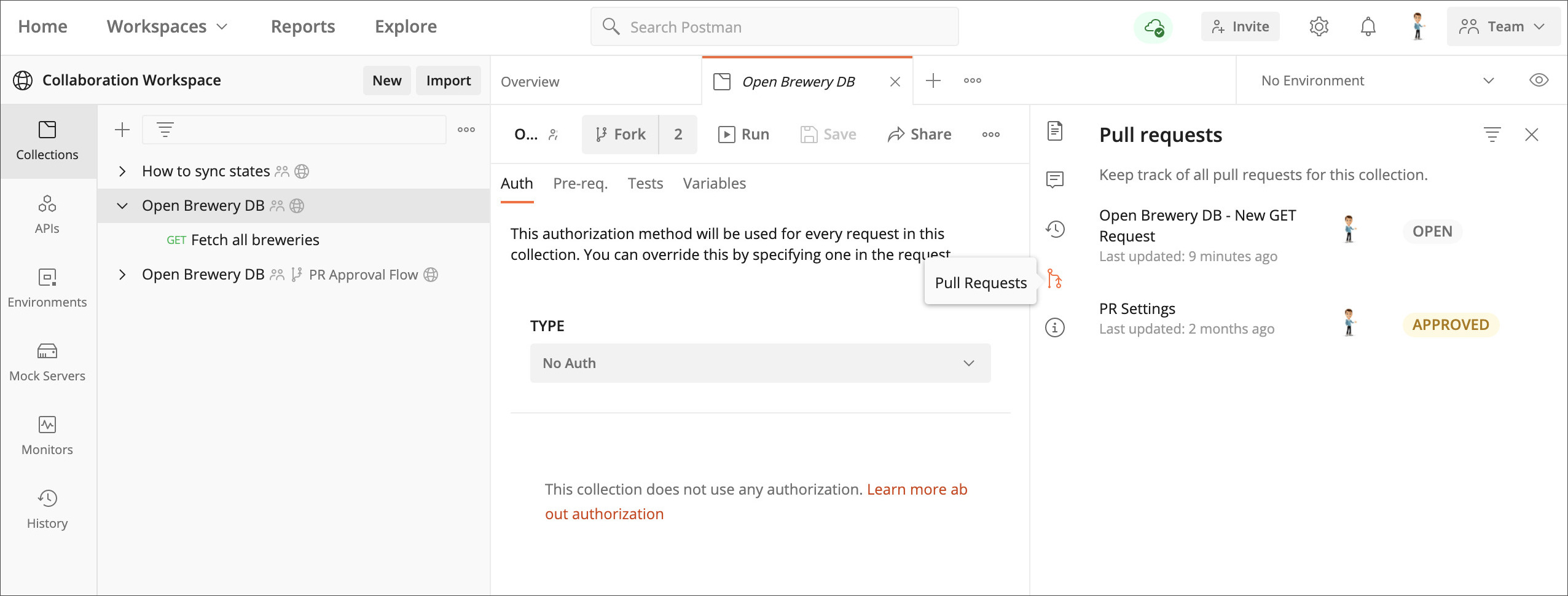 Status Pull Request