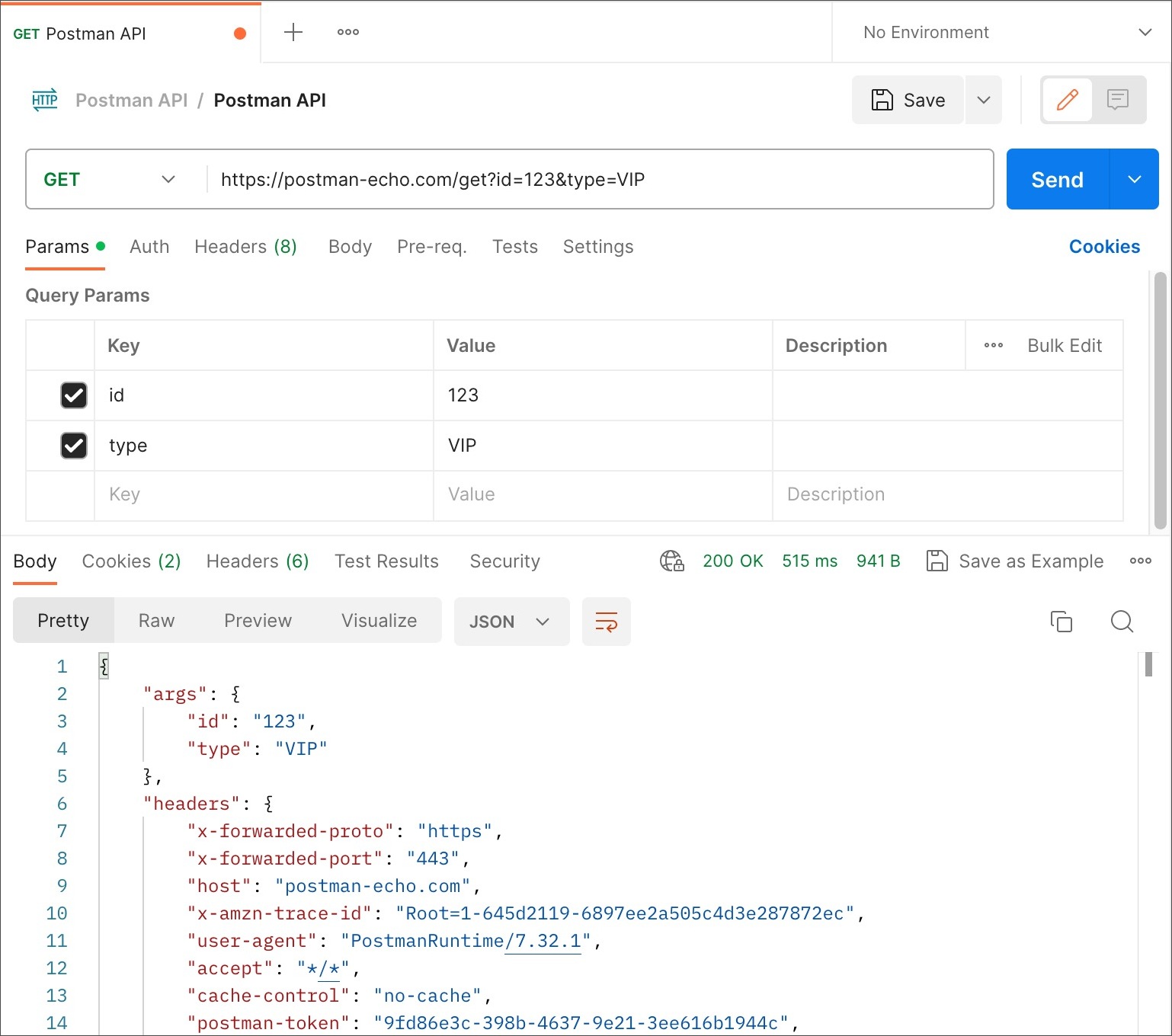 post request using postman