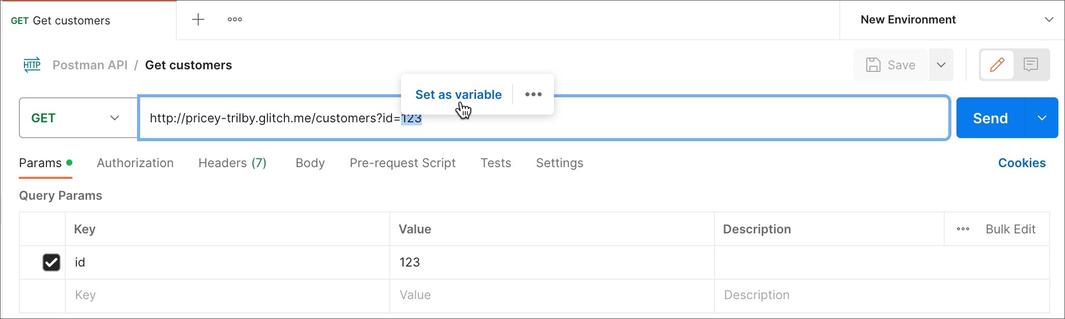 Using Variables | Postman Learning Center