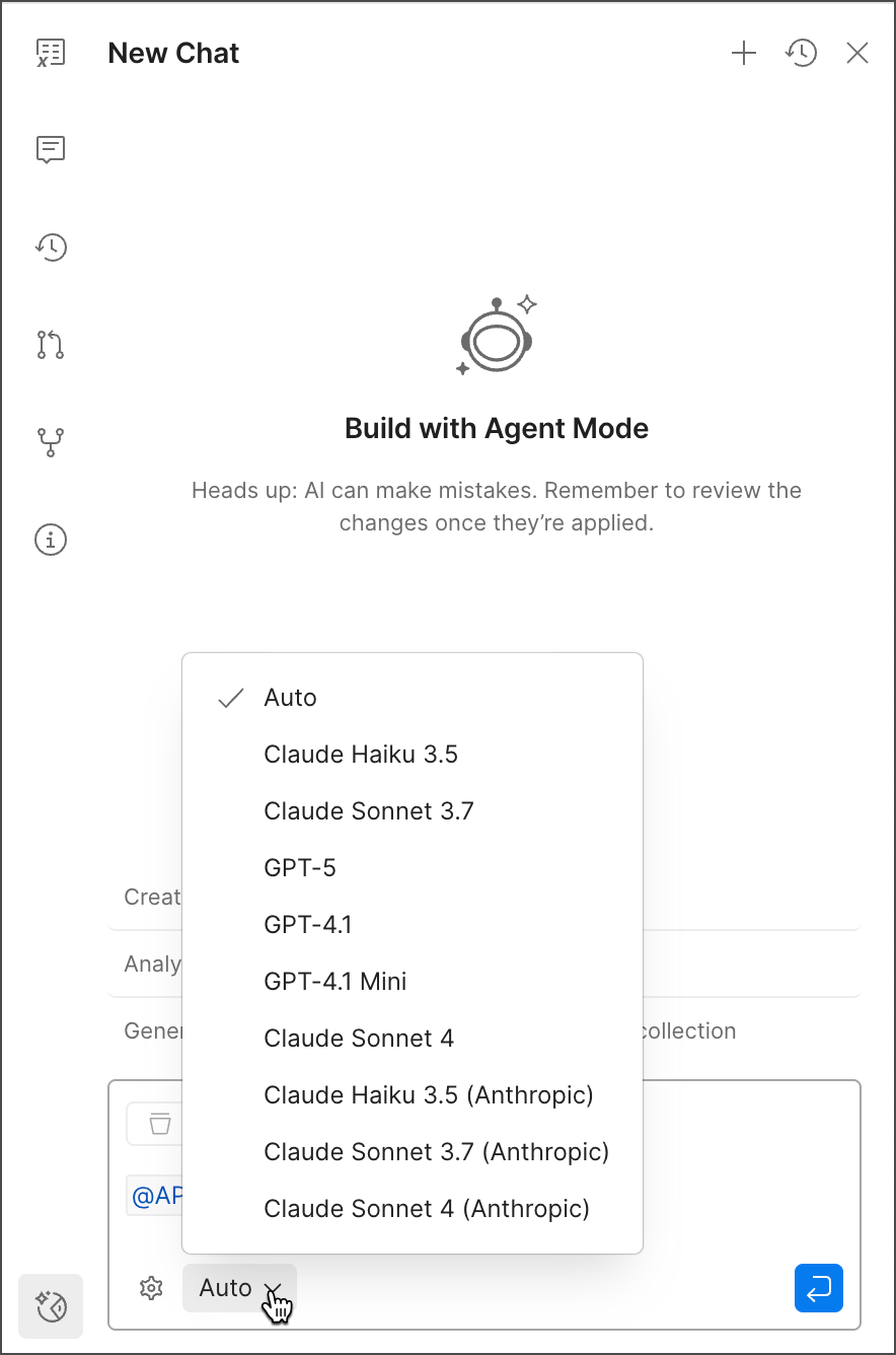 Switch Agent Mode model