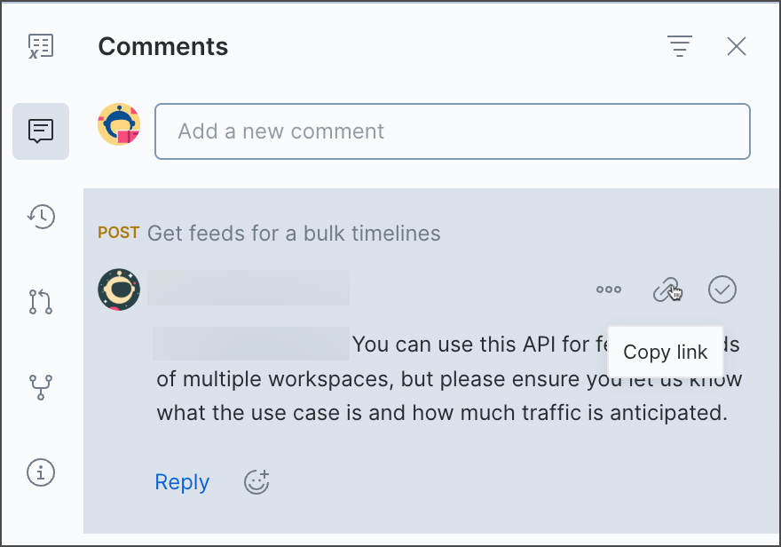 Copy a comment