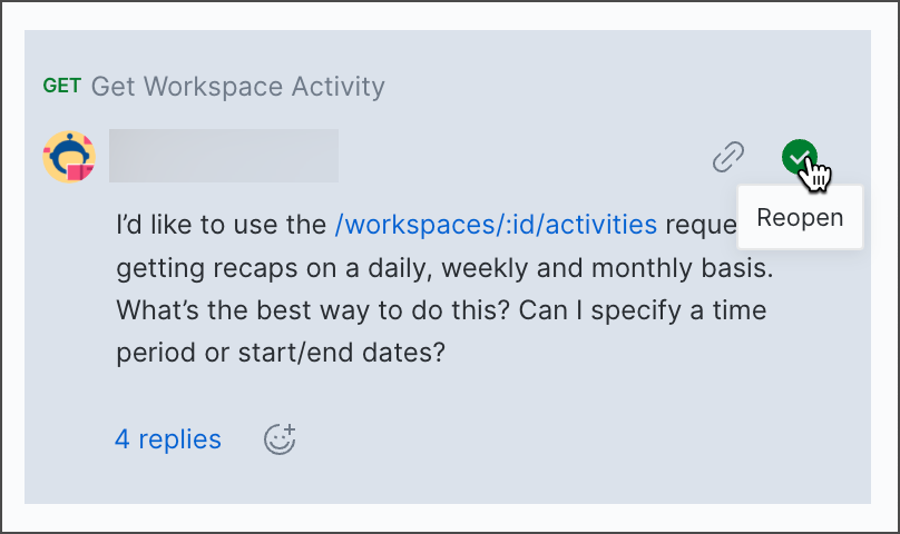 Reopen comment