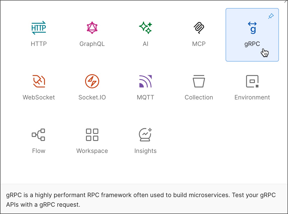 New gRPC request