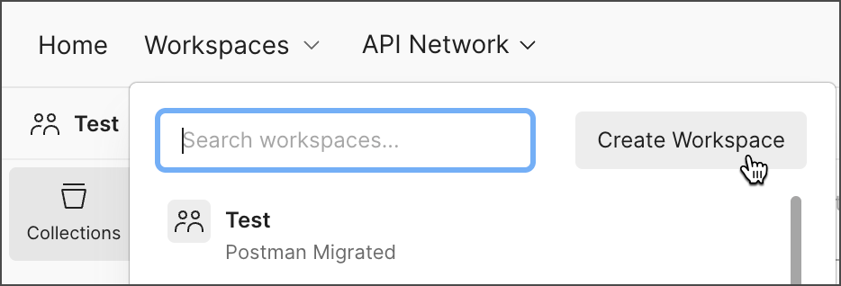 Start a new workspace