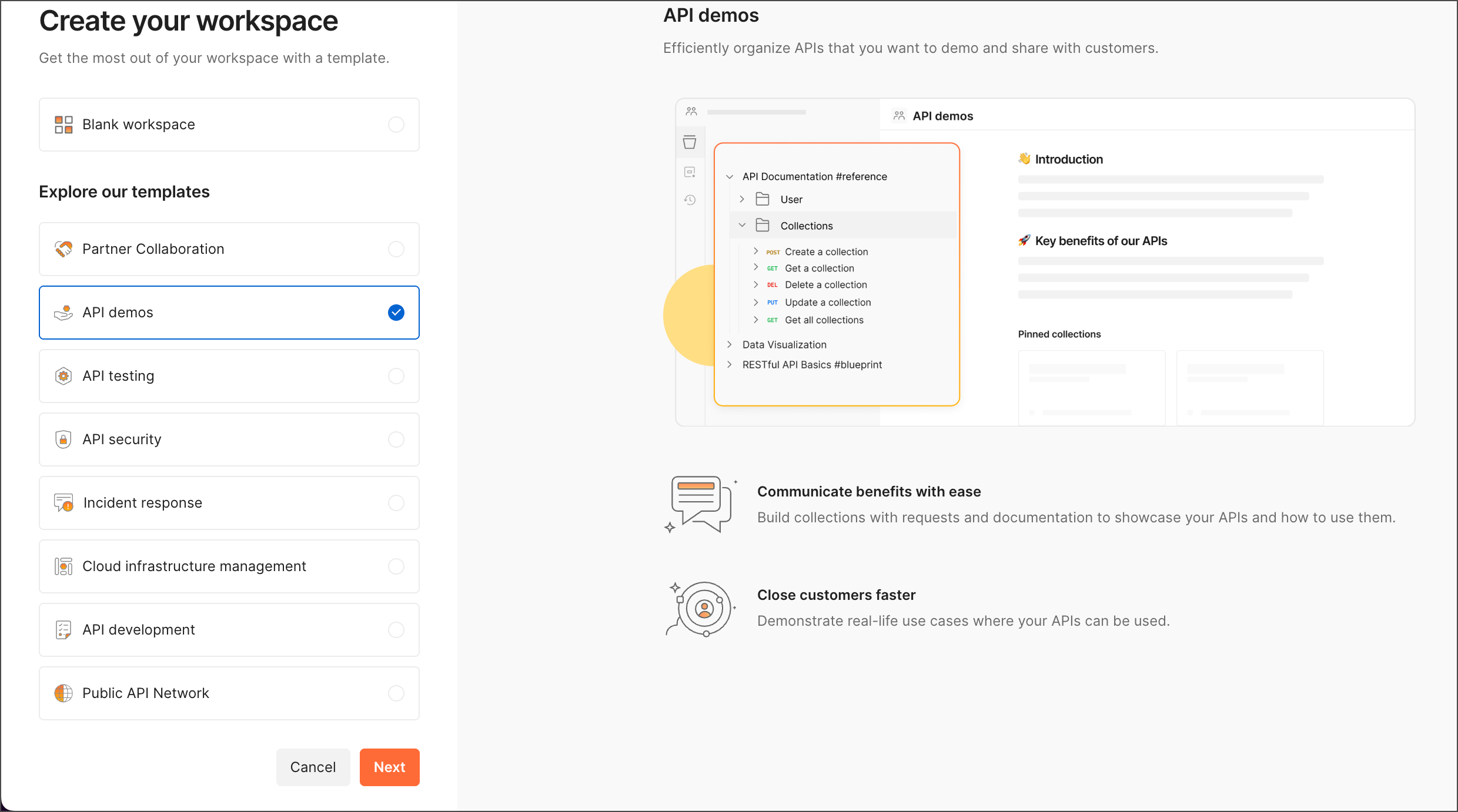 Apply a template to a new workspace
