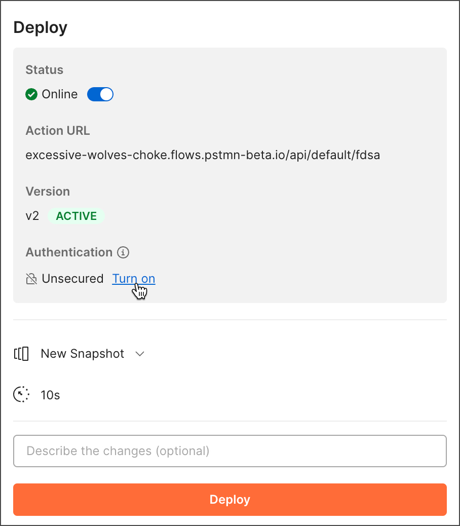 Enable auth