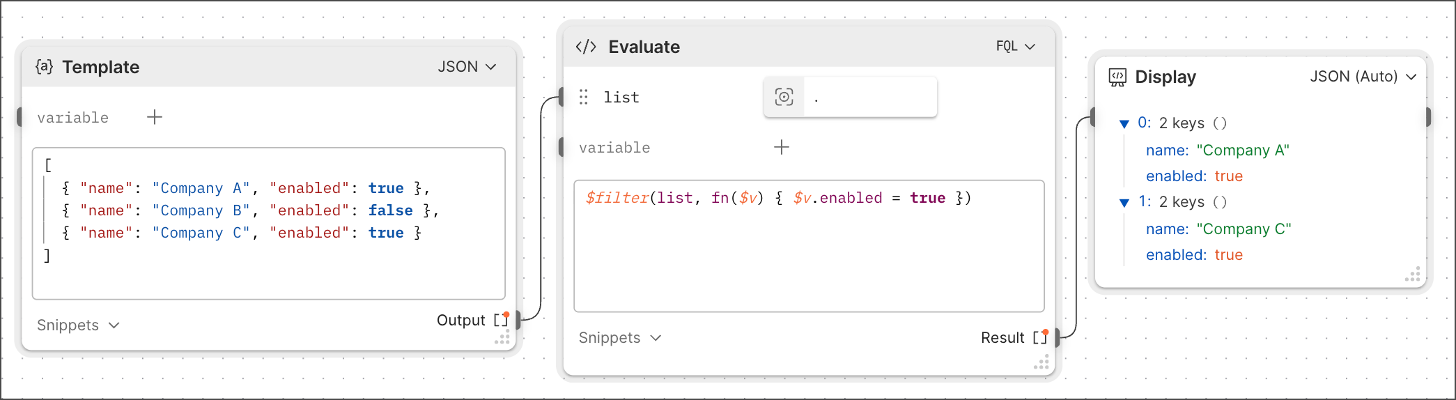 A filter example