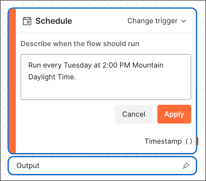 Schedule block