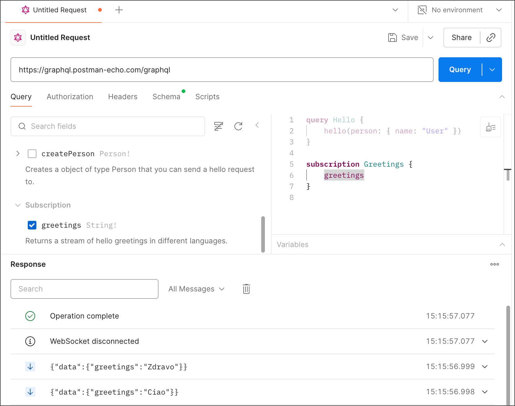 GraphQL request with multiple queries