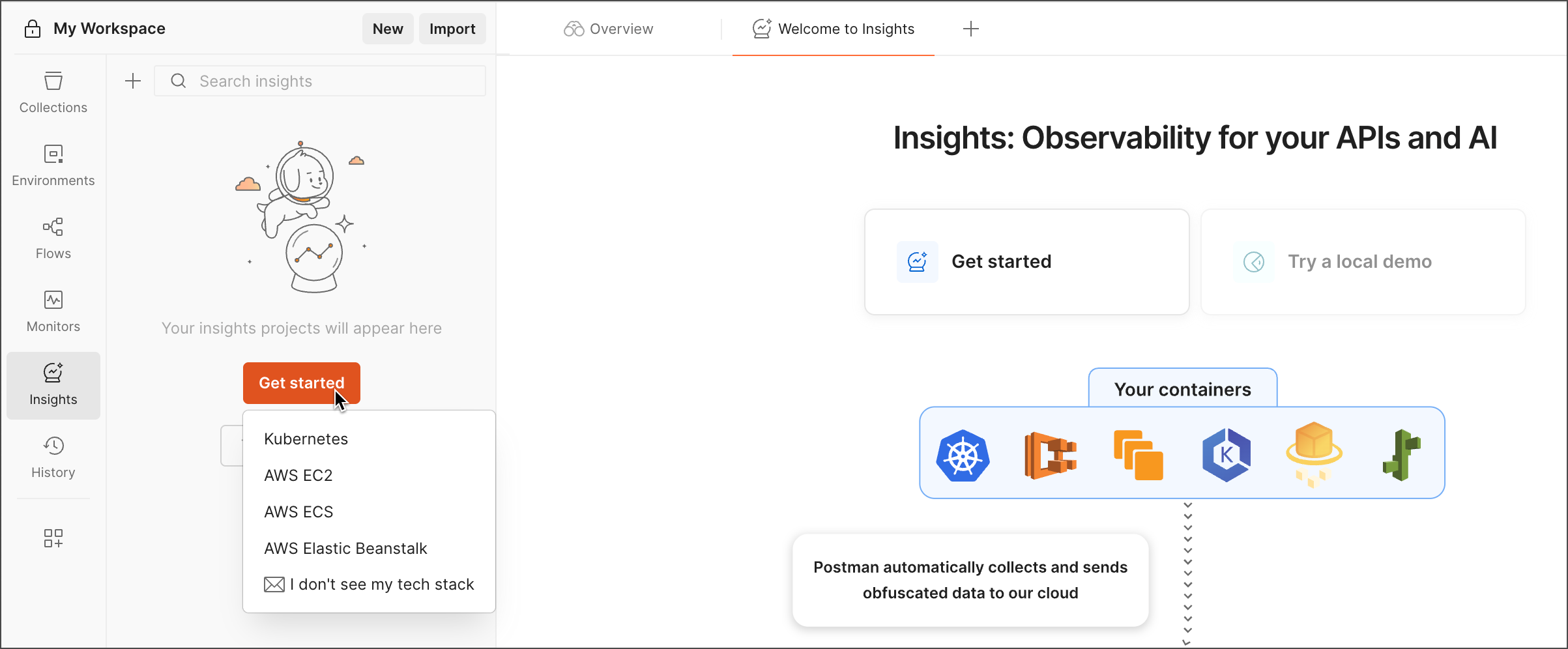 Create a new Insights Project