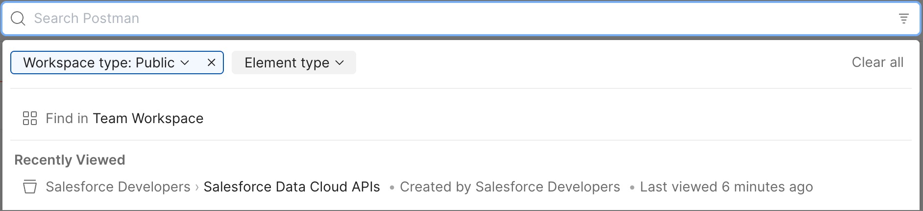 Expanded search field