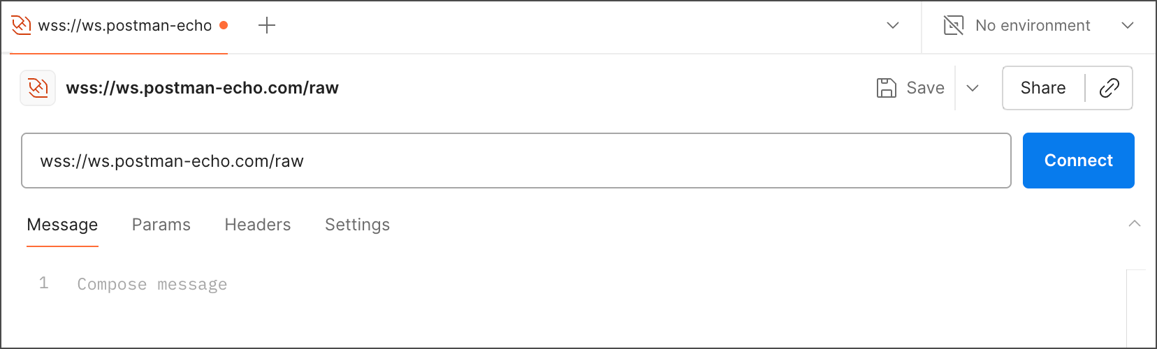 New WebSocket request