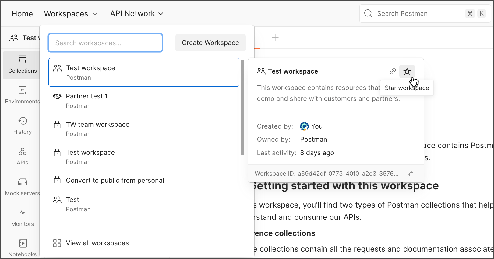 Discover a workspace