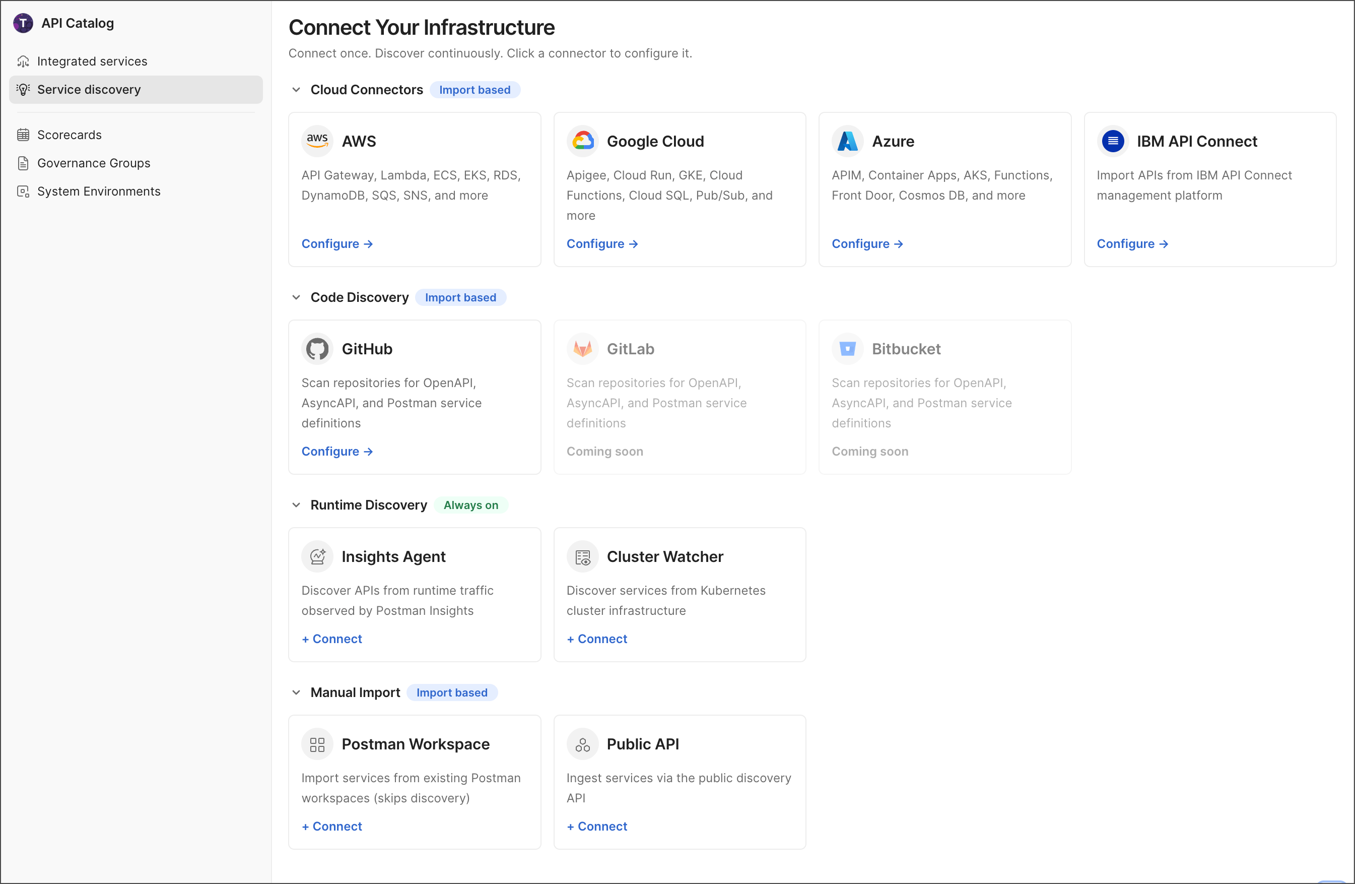 Service discovery options