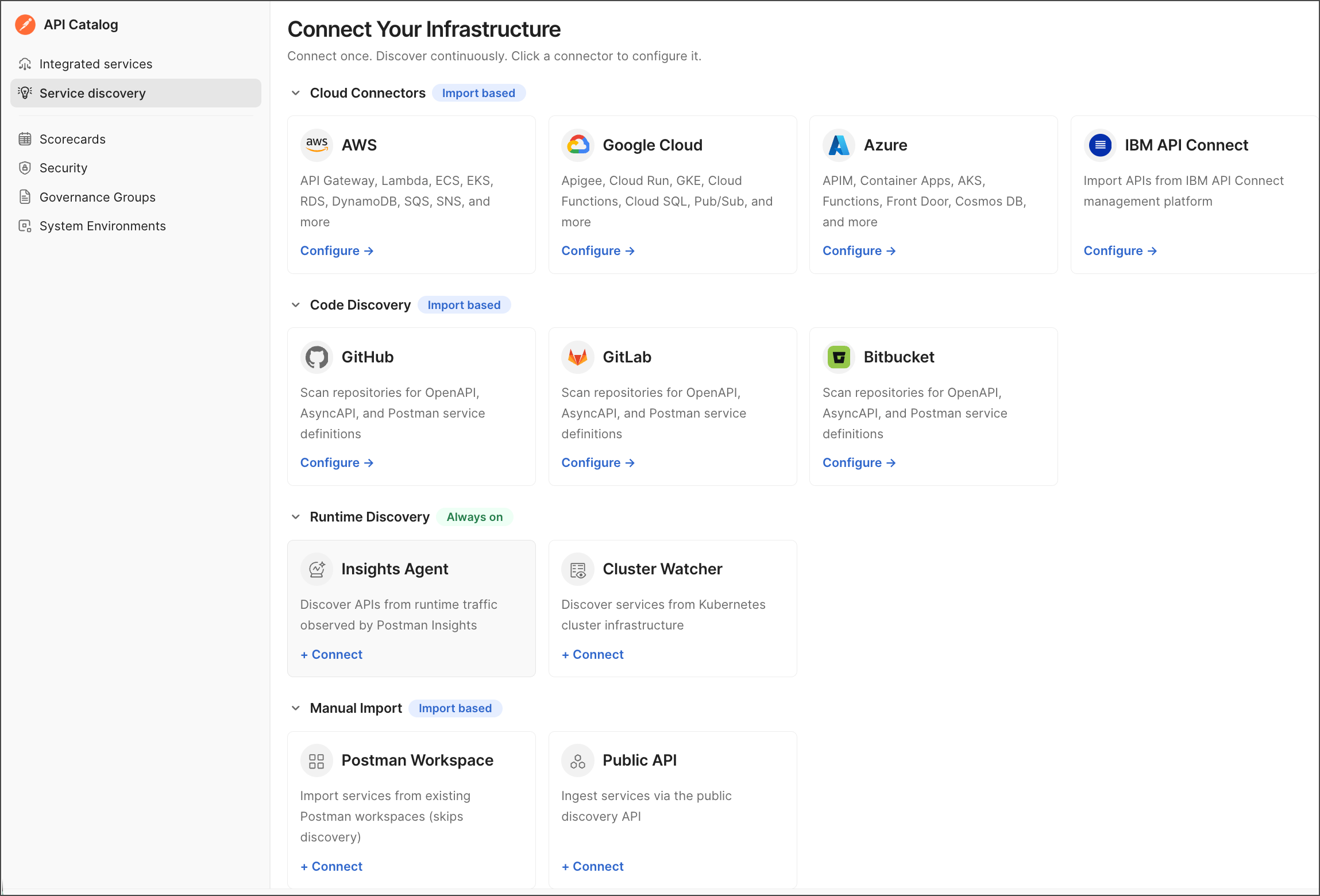 Service discovery options